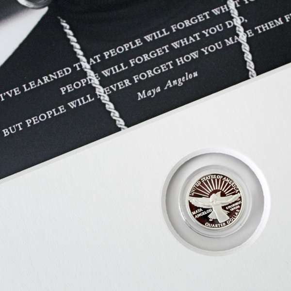 Special Tribute CoinArt: Maya Angelou