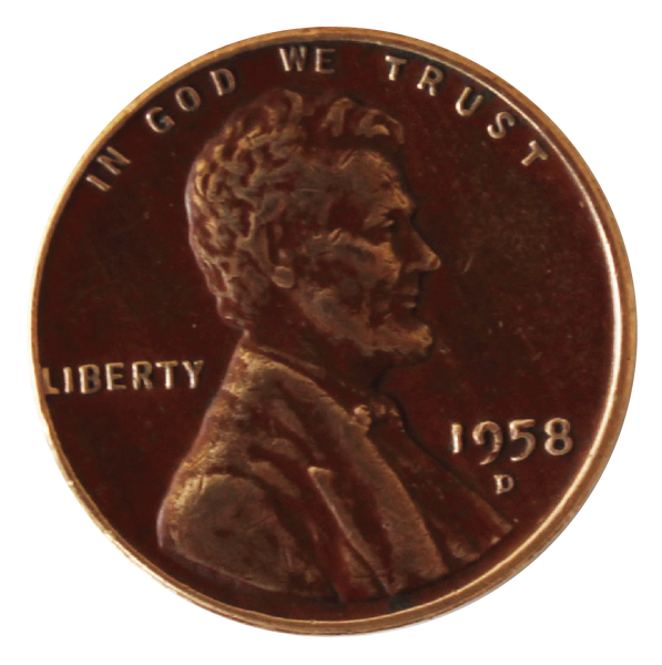 1958 / Lincoln Wheat Penny / Buffed