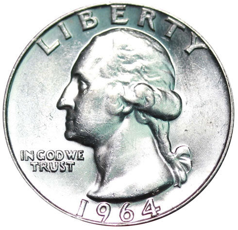 1964 / Washington Quarter Silver AU