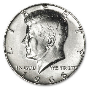 1966 / Kennedy Half Dollar BU (40% Silver)