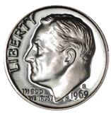 1969 / Roosevelt Dime Gem Proof