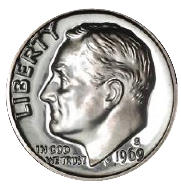 1969 / Roosevelt Dime Gem Proof