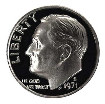 1958 / Roosevelt Dime Silver
