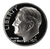 1971 / Roosevelt Dime Gem Proof