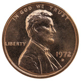 1972 / Lincoln Memorial BU Penny