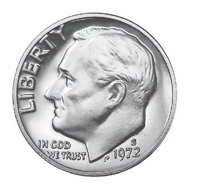 1972 / Roosevelt Dime Gem Proof