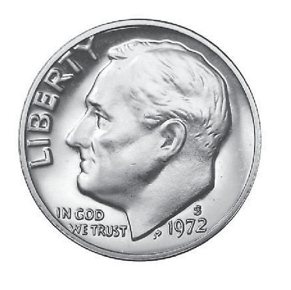 1972 / Roosevelt Dime Gem Proof