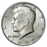 1980/ Kennedy Half Dollar BU