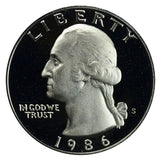 1986 / Washington Quarter Gem Proof