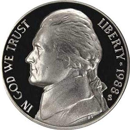 1988 / Jefferson Nickel Gem Proof