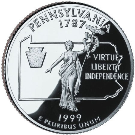 1999 / State Quarter Gem Proof / Connecticut