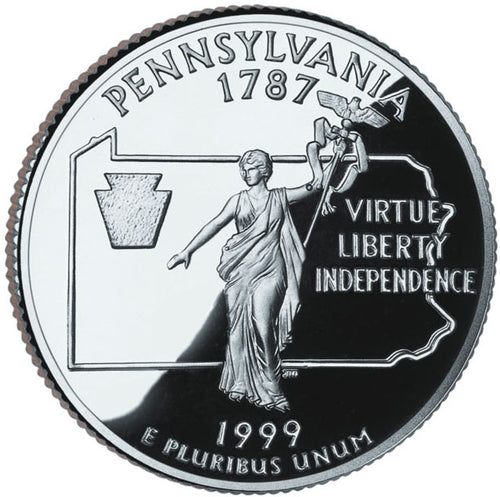 1999 / State Quarter Gem Proof / Pennsylvania