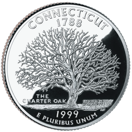 1999 / State Quarter BU / Connecticut