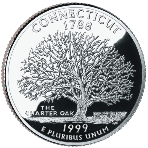 1999 / State Quarter Gem Proof / Connecticut