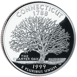 1999 / State Quarter Gem Proof / Connecticut