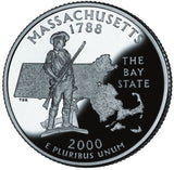 2000 / State Quarter Gem Proof / Massachusetts