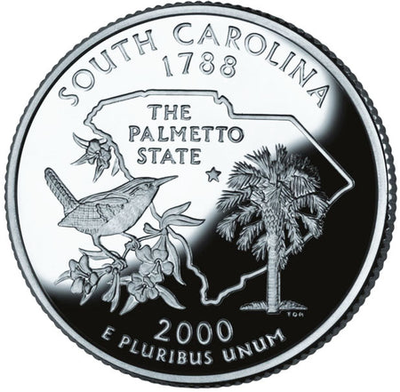 2000 / State Quarter Deep Cameo Silver Proof / Virginia