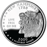 2000 / State Quarter Gem Proof / New Hampshire