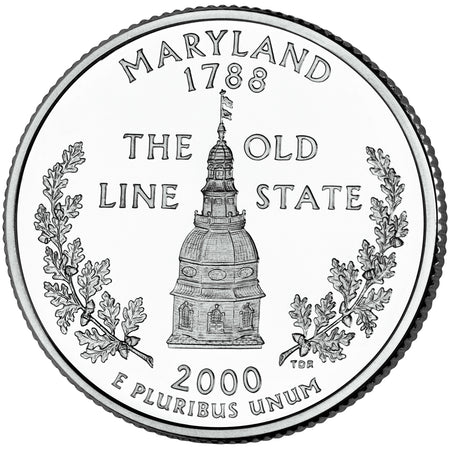 2000 / State Quarter BU / Massachusetts