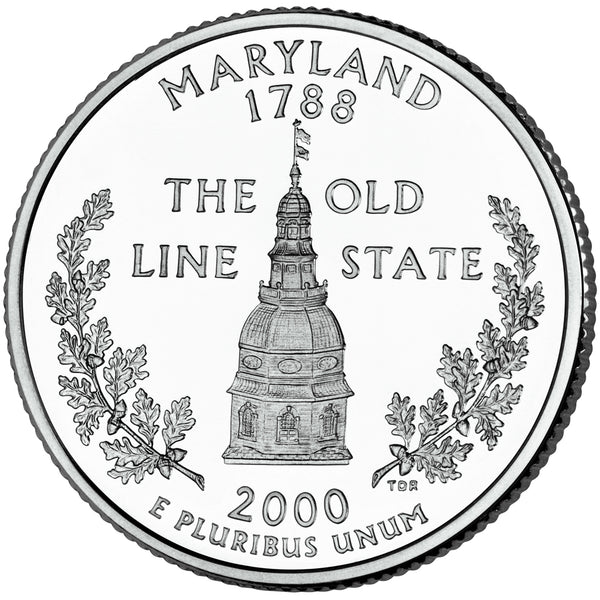 2000 / State Quarter BU / Maryland
