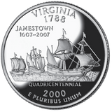 2000 / State Quarter Gem Proof / Virginia
