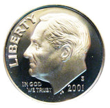 2001 / Roosevelt Dime Deep Cameo Proof