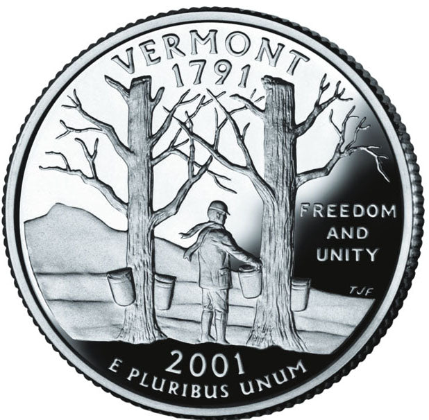 2001 / State Quarter Gem Proof / Vermont