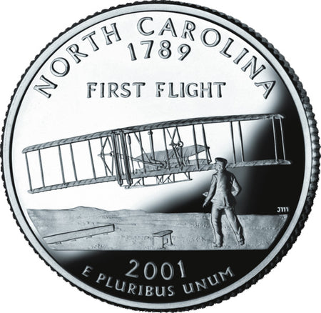 2001 / State Quarter BU / North Carolina