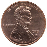 2001 / Lincoln Memorial BU Penny