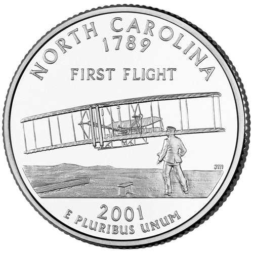 2001 / State Quarter BU / North Carolina