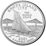 2001 / State Quarter BU / Rhode Island