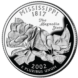 2002 / State Quarter Gem Proof / Mississippi