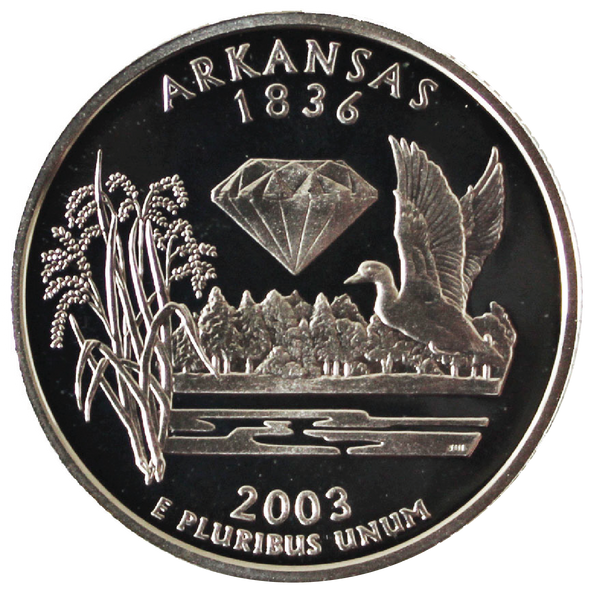 2003 / State Quarter Silver Proof / Arkansas