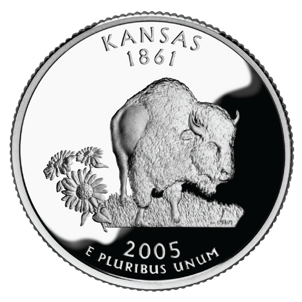 2005 / State Quarter Gem Proof / Kansas