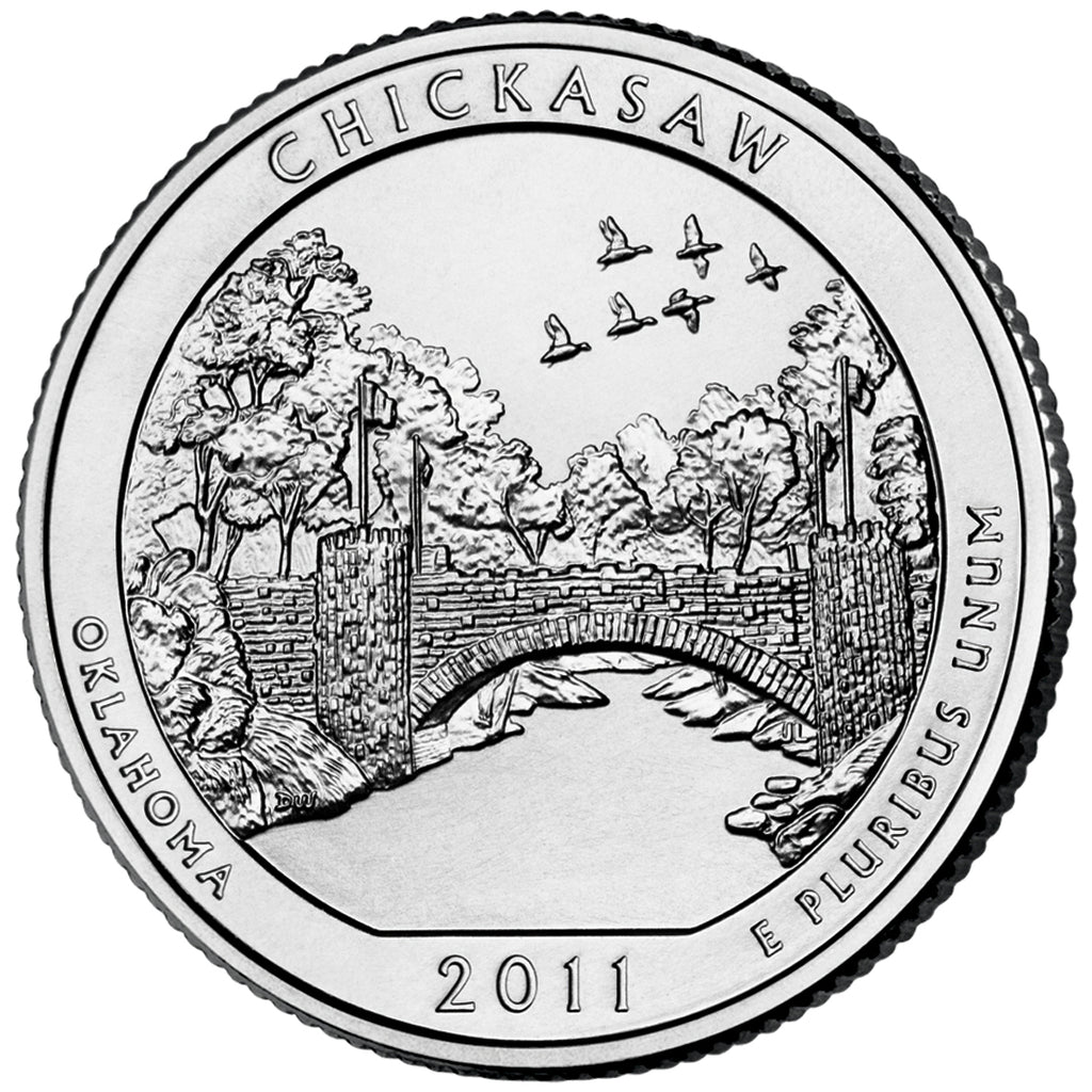 2011 / America the Beautiful Quarter BU / Chickasaw National Recreation Area