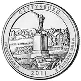 2011 / America the Beautiful Quarter BU / Gettysburg National Military Park