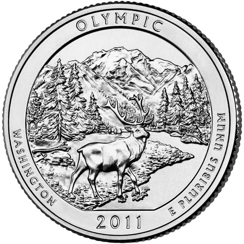 2011 / America the Beautiful Quarter BU / Olympic National Park