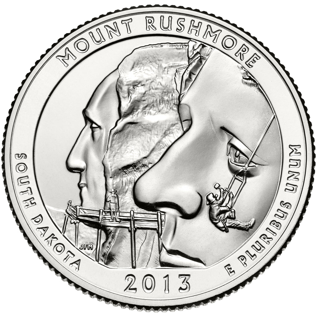 2013 / America the Beautiful Quarter BU / Mount Rushmore National Memorial