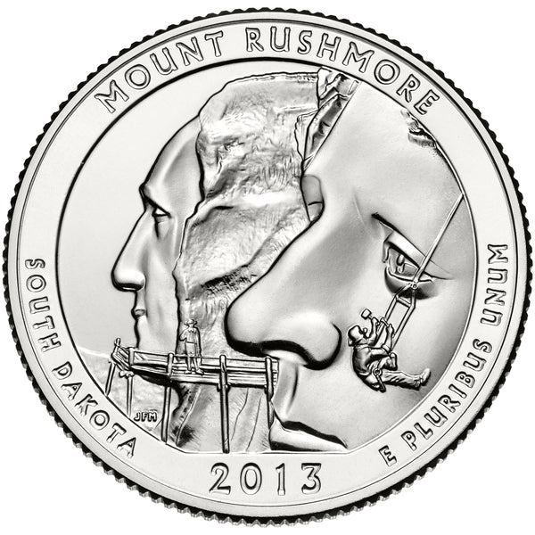 2013 / America the Beautiful Quarter BU / Mount Rushmore National Memorial
