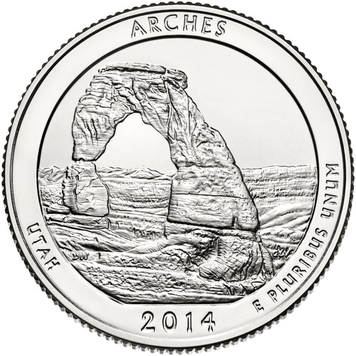 2014 / America the Beautiful Quarter BU / Arches National Park