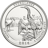 2014 / America the Beautiful Quarter BU / Everglades National Park