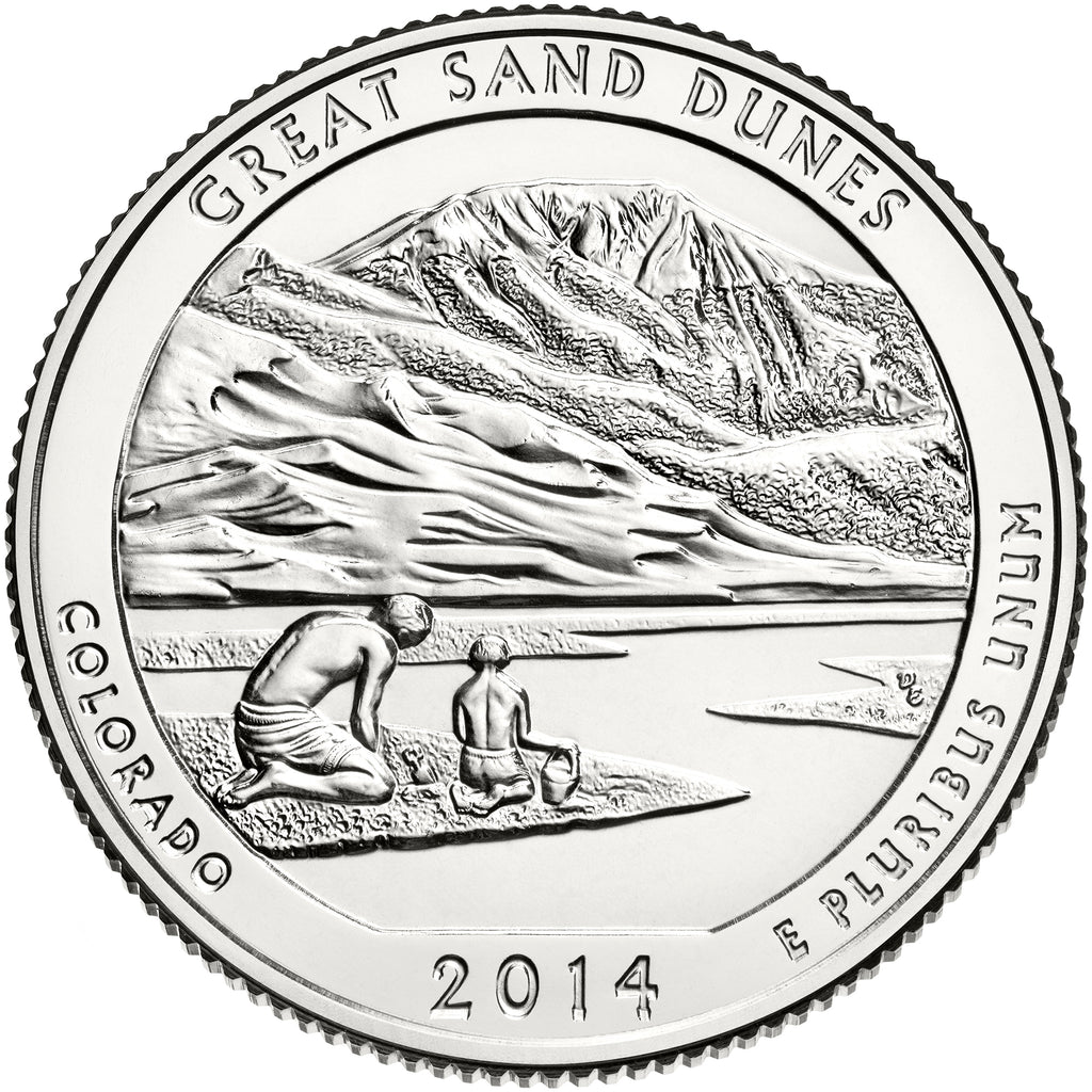 2014 / America the Beautiful Quarter BU / Great Sand Dunes National Park