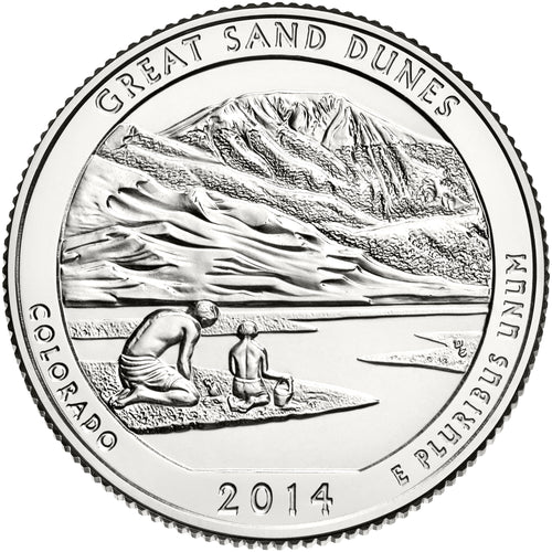 2014 / America the Beautiful Quarter BU / Great Sand Dunes National Park