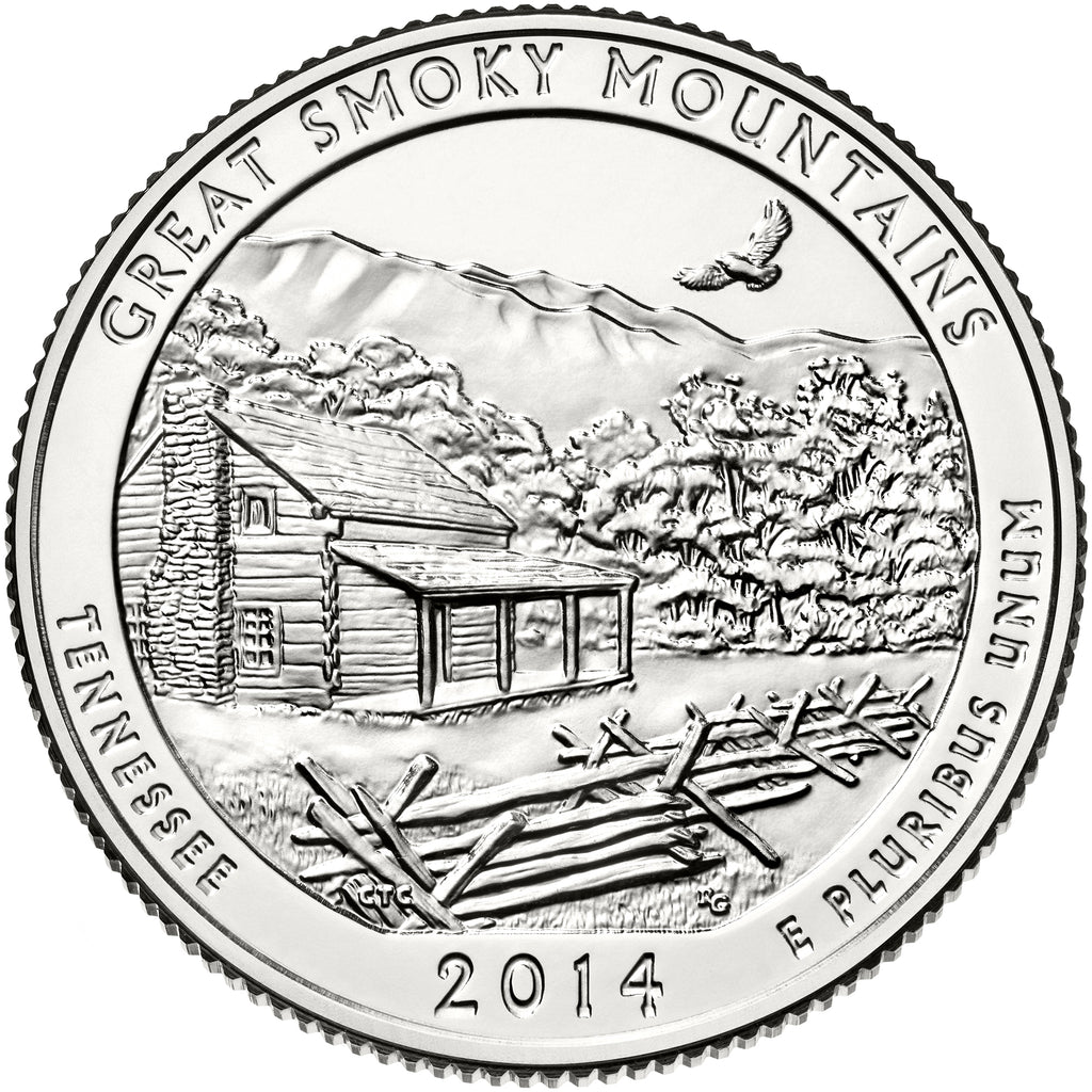 2014 / America the Beautiful Quarter BU / Great Smoky Mountains National Park