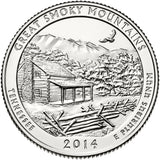 2014 / America the Beautiful Quarter BU / Great Smoky Mountains National Park