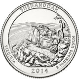 2014 / America the Beautiful Quarter BU / Shenandoah National Park