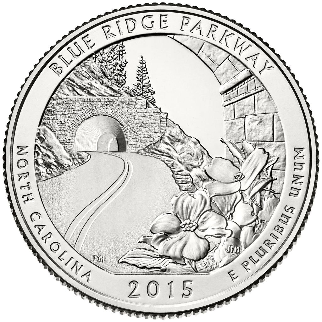2015 / America the Beautiful Quarter BU / Blue Ridge Parkway