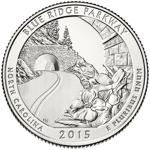 2015 / America the Beautiful Quarter BU / Blue Ridge Parkway