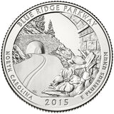 2015 / America the Beautiful Quarter BU / Blue Ridge Parkway