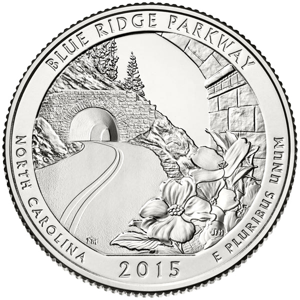 2015 / America the Beautiful Quarter BU / Blue Ridge Parkway